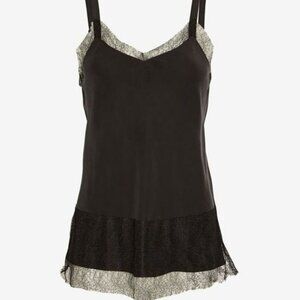Rag & bone Maya Lace Trim Silk Cami